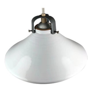 Vintage Danish Modern Ceramic Pendant Hanging Lamp Light Denmark Søholm Style For Sale