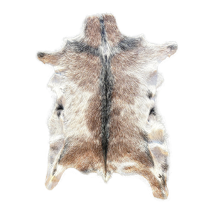 Hair on Hide Genuine Cowhide Mini Wall Hanging / Rug Approx 5 Sq Ft Thick Black Stripe