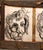 1990s Alex Beard, Donna Librea, Mixed Media Wall Hanging Drawing For Sale - Image 5 of 6