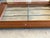 Vintage 70s Pair of Walnut and Convex Leaded Clear Glass Cabinet Doors For Sale - Image 14 of 18