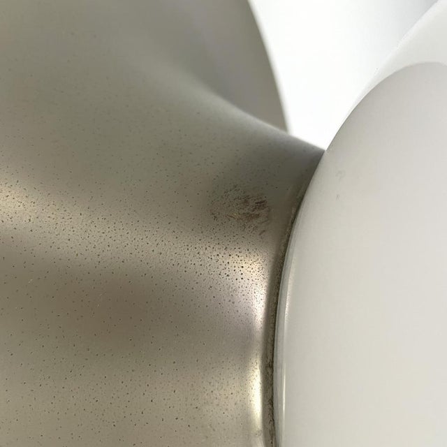 Mid-Century Modern Italian Matte Metal Wall Lamp Light Ball attributed to Achille and Pier Giacomo Castiglioni for Flos, 1960s For Sale - Image 11 of 15