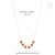 14k Yellow Gold 2.67ct Emerald-Cut Orange Sapphire Diamond Halo Station Necklace For Sale - Image 11 of 16