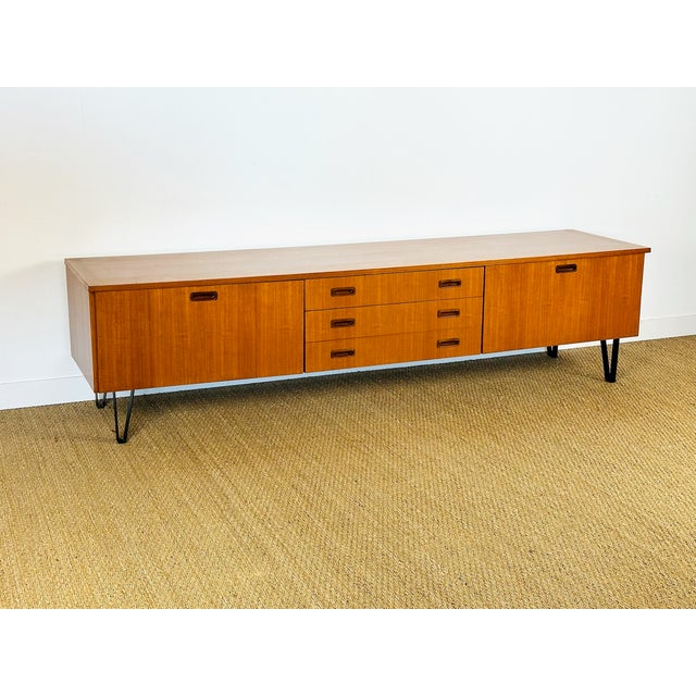 Stunning vintage sideboard from the 1960s with a clean, scandinavian design, typical of the mid-century modern movement....