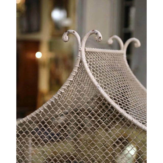 Early 20th Century French Iron Pagoda Bird Cage on Stand For Sale In Dallas - Image 6 of 10