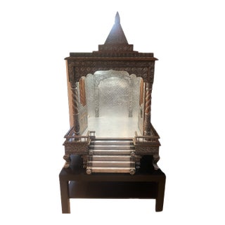 Handcrafted Vintage Indian Mandir (Temple) for Home For Sale