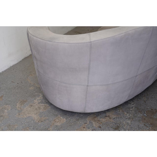Gray Vladimir Kagan New York Collection Curved Sofa For Sale - Image 8 of 14