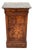French Walnut Bedside Table with Marble Top, 1880s For Sale