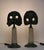 Bronze 1970s Set of 2 Seguso Table Lamps by Elin Raaberg Nielsen For Sale - Image 8 of 10