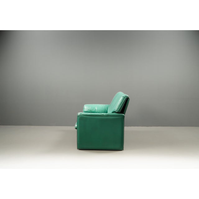 Leolux Model Bora Bèta Sofa in Mintgreen Leather by Axel Venthoven for Leolux, 1984 For Sale - Image 4 of 18