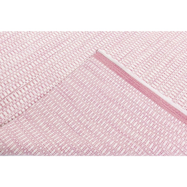 Modern Pink and Beige Flat Weave Rug by Doris Leslie Blau For Sale - Image 9 of 9