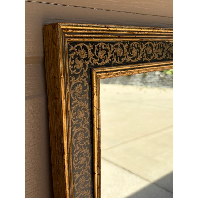 Regency Painted Giltwood Mirror With Scrolling Vines For Sale - Image 12 of 13