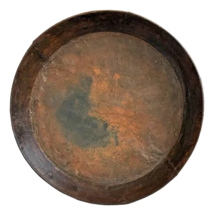 Vintage Industrial Large Iron Round Tray