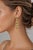 Modern Geometric Peridot Drop Earrings, Silver, Gold, Pair For Sale - Image 6 of 8