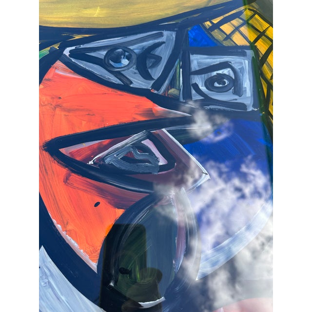 Original 1 of a kind painting by Peter Keil. Giltwood framed and signed dated 1972 Majorca Spain. This early vintage work...