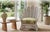 Most liked, vintage Palm frond chair. Chair Restored, enameled white rattan and wicker and custom professionally...