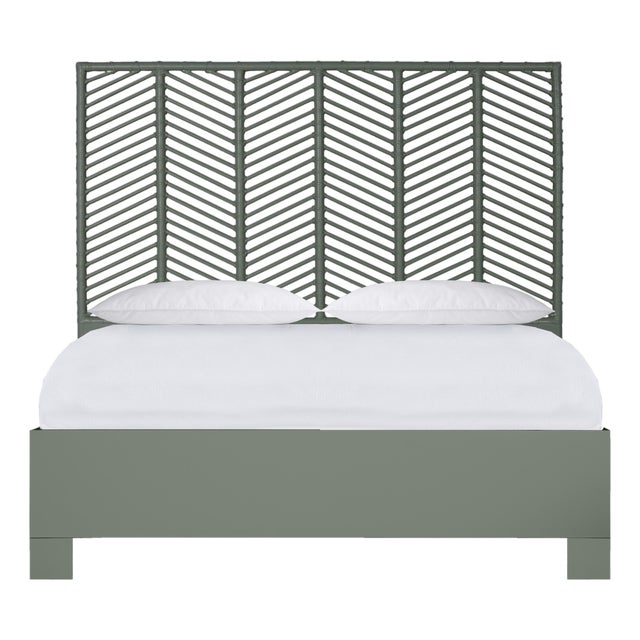 Liam Platform Bed Double - Evergreen For Sale