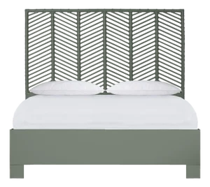 Liam Platform Bed Double - Evergreen