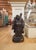 Early 20th Century Laughing Buddha Carved Rosewood Sculpture For Sale - Image 16 of 16