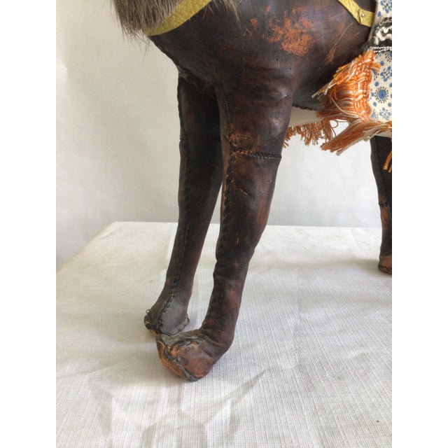 1960s Leather Camel With Rider For Sale - Image 10 of 11