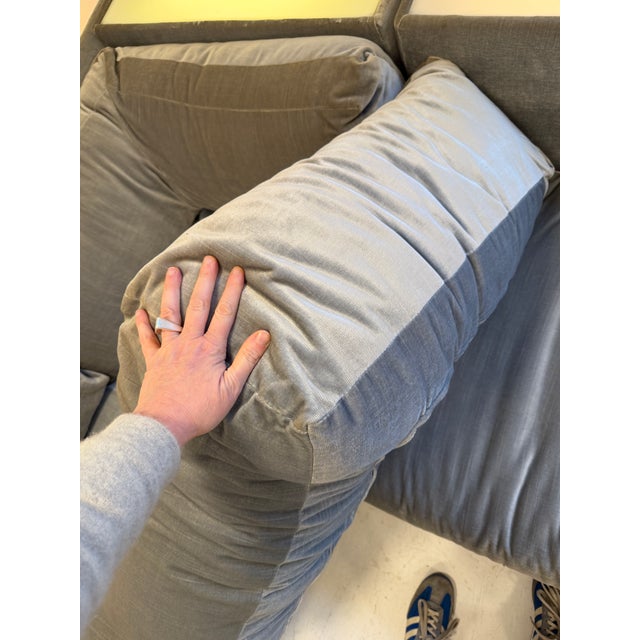 1970s Light Up Milo Baughman Couch for Thayer Coggin Modular Sectional For Sale - Image 10 of 13