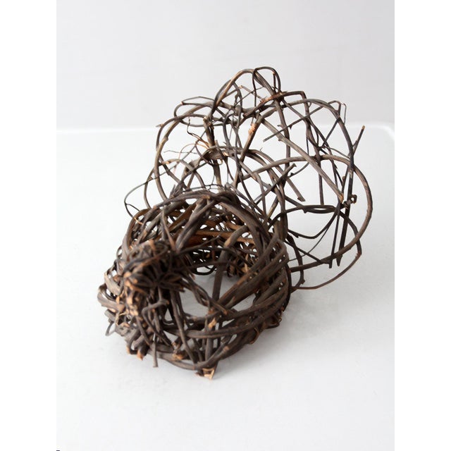 Vintage Woven Grapevine Turkey Folk Art Sculpture For Sale - Image 14 of 14