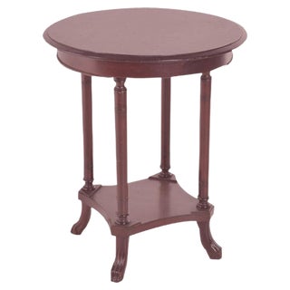 English Mahogany Side Table, 1920s For Sale