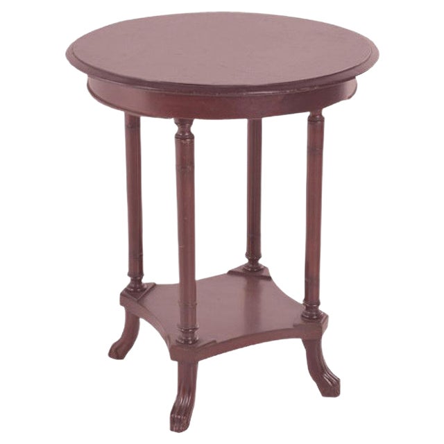 English Mahogany Side Table, 1920s For Sale