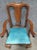 Queen Anne Henkel Harris Mahogany Queen Style Style Arm Dining Chairs #29 Finish - a Pair For Sale - Image 3 of 5