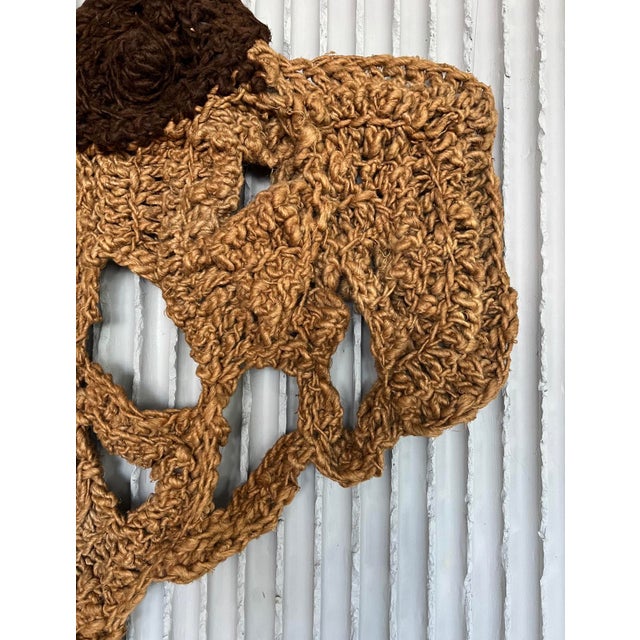 Handmade Organic Fiber Wall Tapestry For Sale - Image 3 of 9