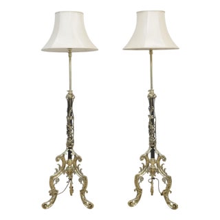 19th Century Telescopic Standard Lamps, Set of 2 For Sale