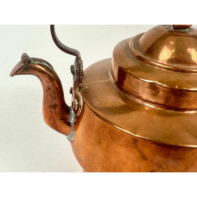 Swedish Copper Teapot, 1890s For Sale - Image 10 of 11