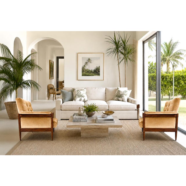 Móveis Provenzal Lounge Chair in Jacaranda & Champagne Mohair Velvet, Brazil, 1960s For Sale In New York - Image 6 of 16