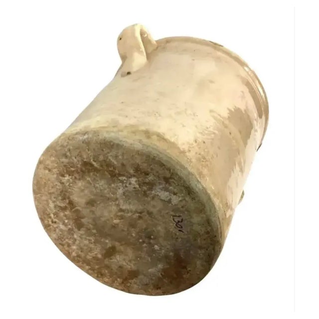 Cream 19th Century Italian Chiminea Preserve Pot #5 For Sale - Image 8 of 9