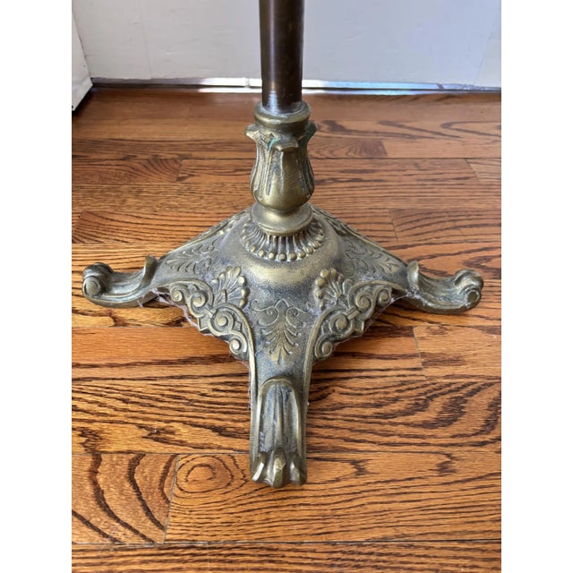 1950s Vintage Mid Century Brass Music Stand For Sale - Image 5 of 7