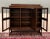 Antique English Jacobean Bookcase Bookshelf Cabinet Barley Twist Wavy Glass Oak For Sale - Image 16 of 18