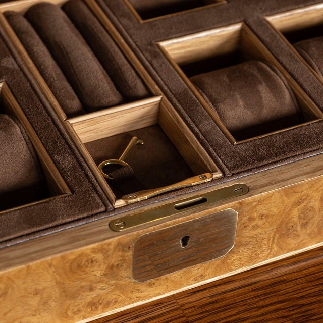 Watch & Jewellery Box in Pollard Oak For Sale - Image 6 of 18