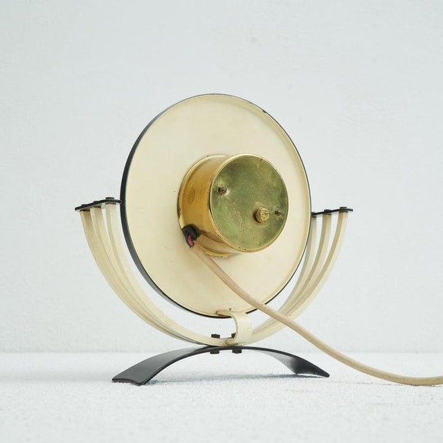 Mid-Century Table Clock in Metal and Brass from Junghans, 1950s For Sale - Image 6 of 10