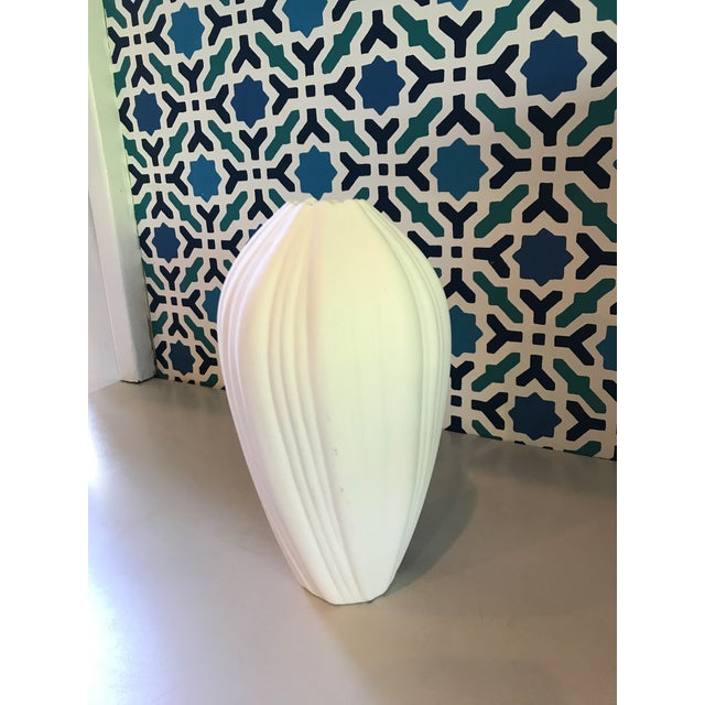 White Matte Porcelain Vase Chairish