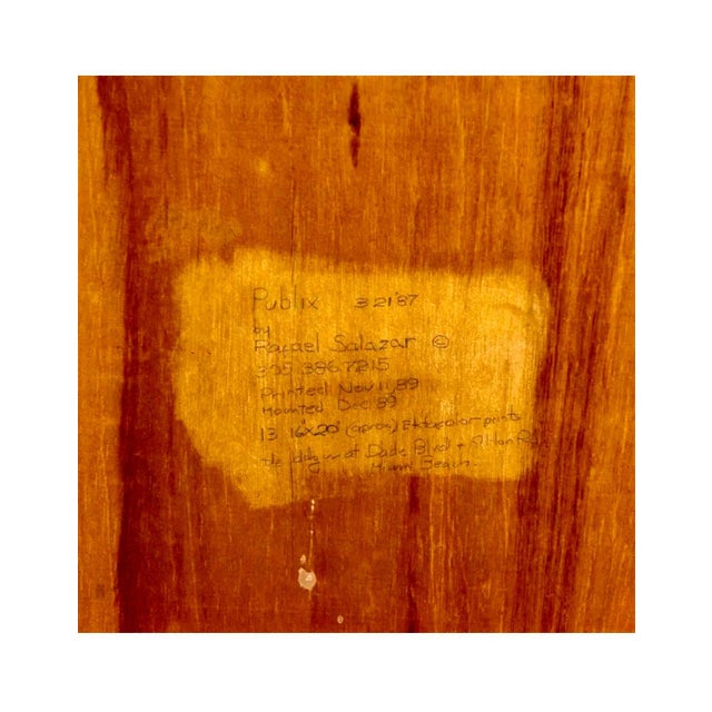 Rafael Salazar, Large Photo Collage Miami Beach Art Deco Neon Architectural Photograph Cuban Art, 1989 For Sale - Image 9 of 11