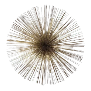 Curtis Jere Starburst Wall Sculpture / Signed & Dated