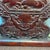 Vintage Chinese Blood Sandalwood Carved "Crane & Pine" Table Screen For Sale In Los Angeles - Image 6 of 9