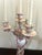 Victorian Rare, Royal Worcester Porcelain, Four-Light Candelabra, Dated 1892 For Sale - Image 3 of 12