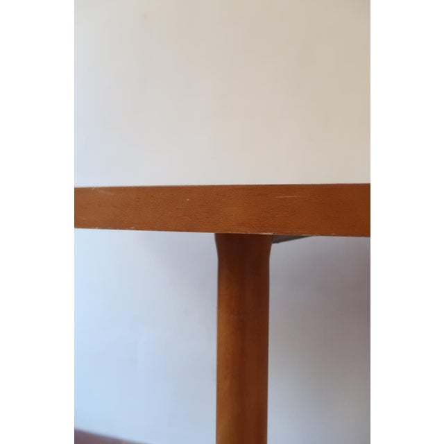 Brown Large Scandinavian Modern Dining Table with Boat-Shaped Top, 1980s For Sale - Image 8 of 18