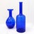 Vintage Handblown Cobalt Blue Glass Vases, Set of 2 For Sale - Image 9 of 12
