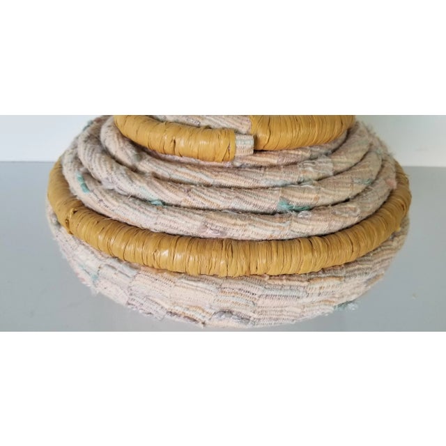 Vintage Hand-Woven Wool Decorative Vase/ Sold For Sale - Image 4 of 10