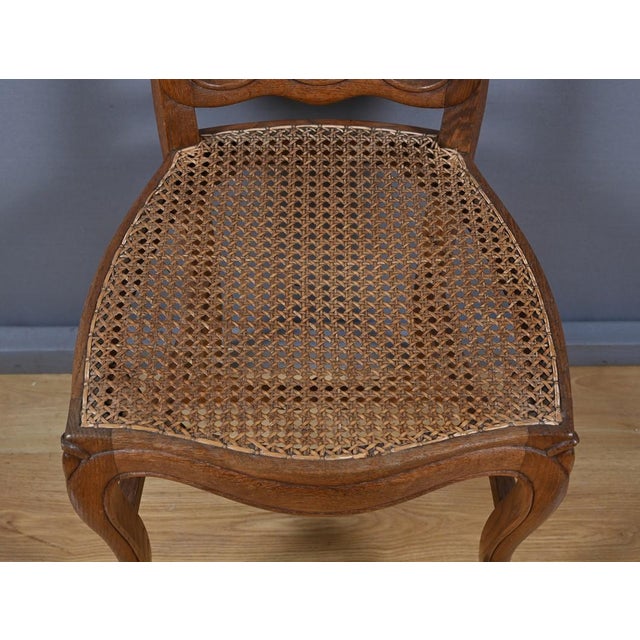 Louis XV Oak Chairs, 1800s, Set of 4 For Sale - Image 11 of 17
