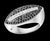 0.8 Carat Black and White Diamond Ring 18 Karat White Gold, Size 7 For Sale - Image 17 of 18