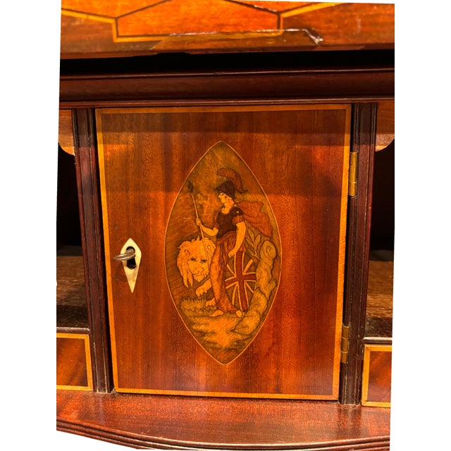 Late 18th Century Beautiful English Georgian Mahogany Drop Front Secretaire Chest / Butler Chest For Sale - Image 11 of 16