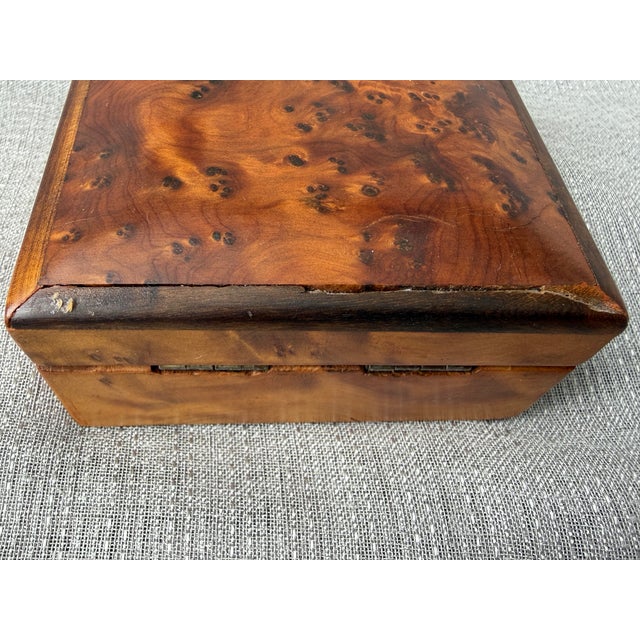 Small Antique Burl Hinged Box For Sale - Image 15 of 16