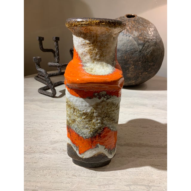 German-made mid-century pottery piece. A great retro styling piece!